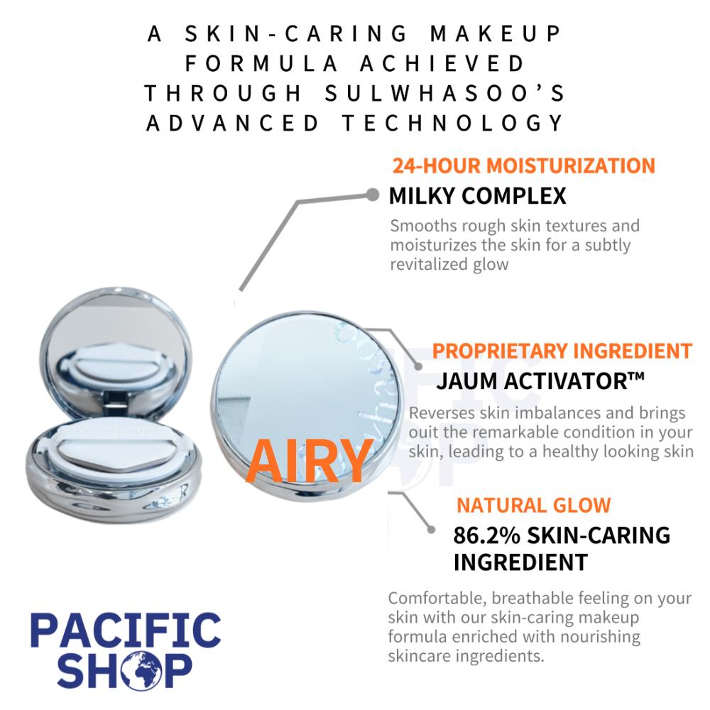 Sulwhasoo Perfecting Cushion Airy SPF50+/PA+++ (Product 15g + Refill 15g)