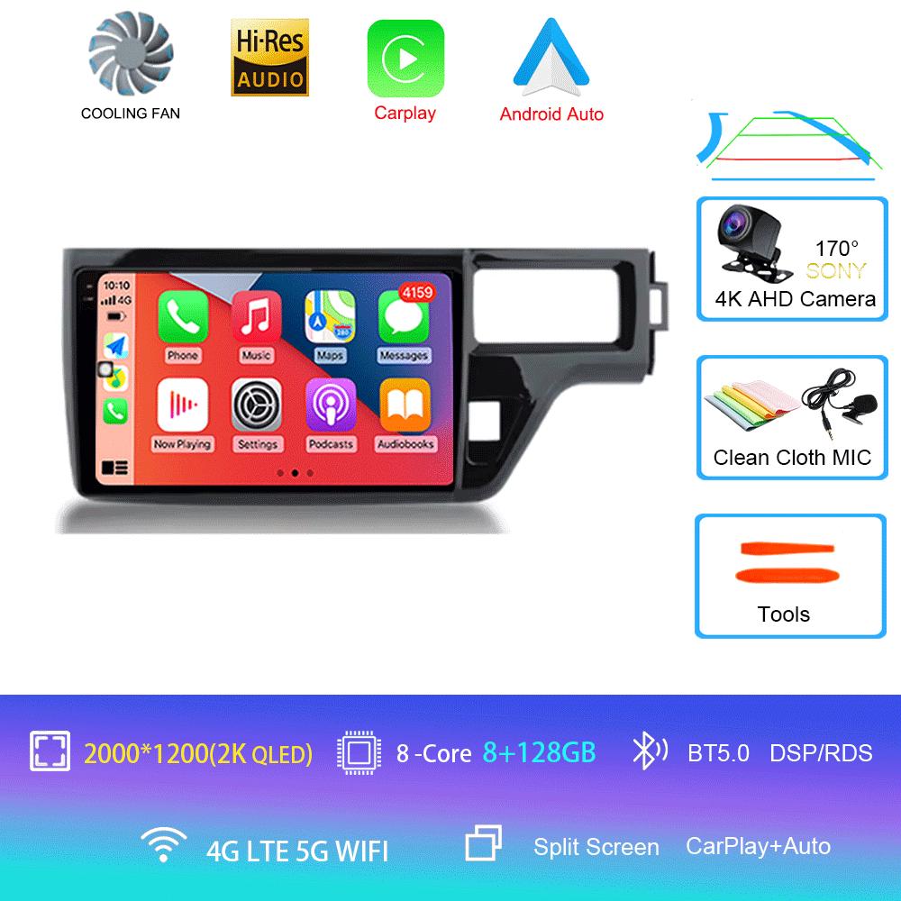 For Honda Stepwgn 5 2015 - 2021 RHD Car Radio Multimedia Headunit QLED System Navigation GPS Auto Android 2 Din DVD