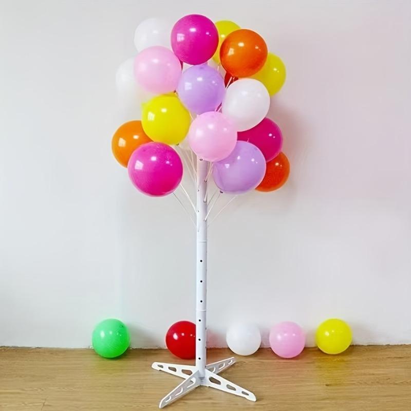 A Set of Balloon Display Stands for Bubble Balls Support Columns for Festive Events and Wedding Decoration Party Balloon Display