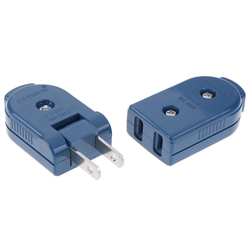 Us American Plug 2 Pin Adjustable Male Power Plug Female Socket Outlet Adaptor
