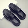 Men's Shoes First Layer Cowhide Men's One-pedal Loafers Comfortable Versatile Platform Casual Leather Shoes 2025 Autumn New