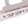4 Port Usb 2.0 To 9 Pin Mainboard Header Bracket Extension Cable For Pc Panel