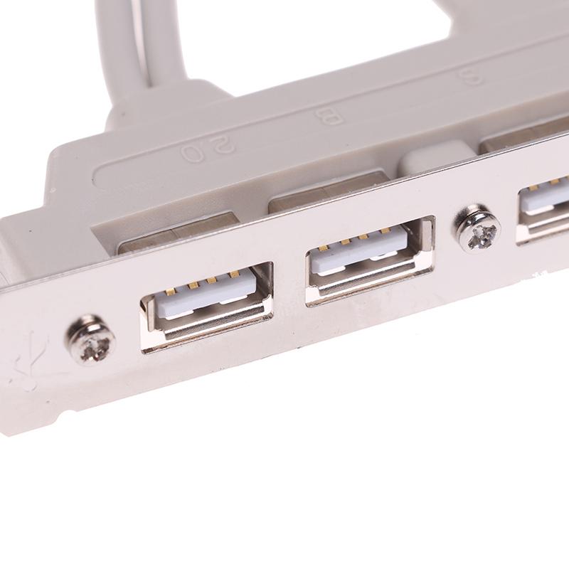 4 Port Usb 2.0 To 9 Pin Mainboard Header Bracket Extension Cable For Pc Panel