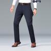 LangSha Men's Casual Anti-Wrinkle Straight-Leg Business Pants