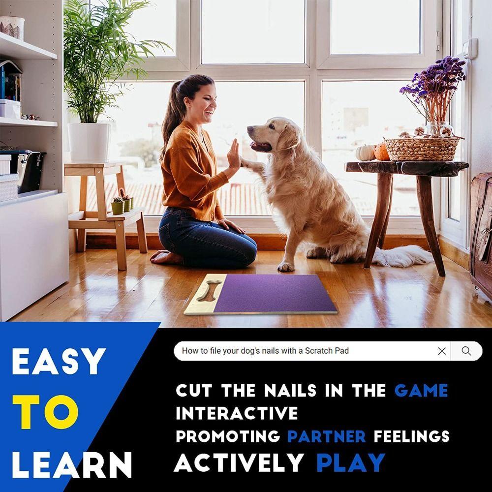Sandpaper Board Scratch Board Wooden Nail Grinding Pad Puppy Dog Scratch Pad  For Dog Cat