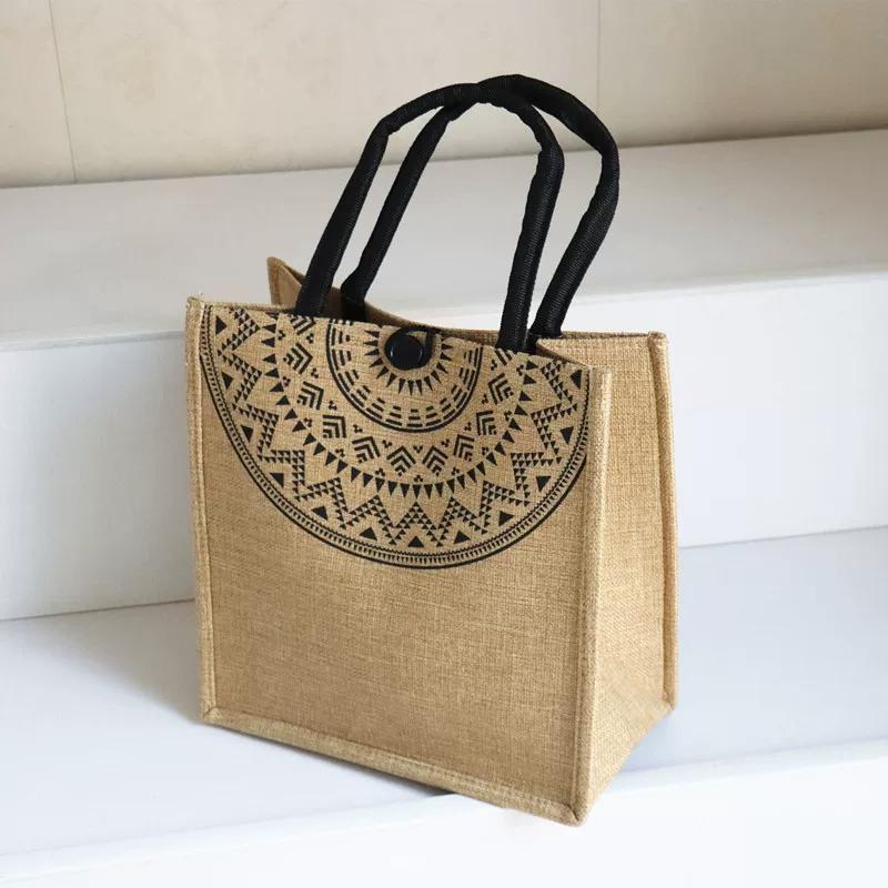 Canvas bag large capacity linen handbag female mommy bag work commuting tote bag handbag shopping bag