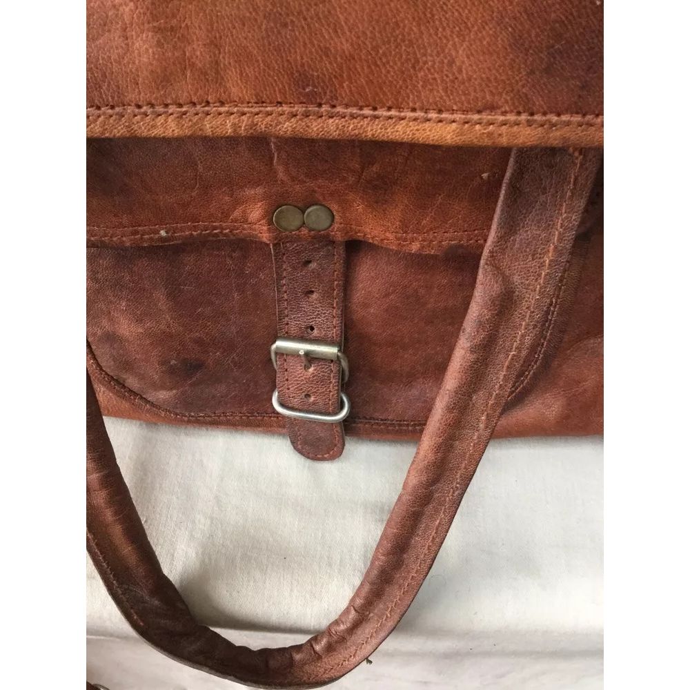 Reisetasche aus echtem Ziegenleder im Vintage-Stil, für unterwegs, Sporttasche