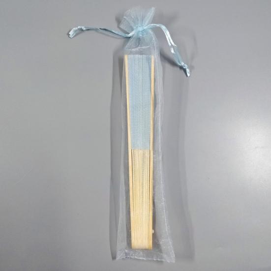 Handheld Fan Fine Workmanship Engraved Delicate Long-lasting Easy To Grip DIY Bamboo Folding Wedding Folding Hand Fan Gift