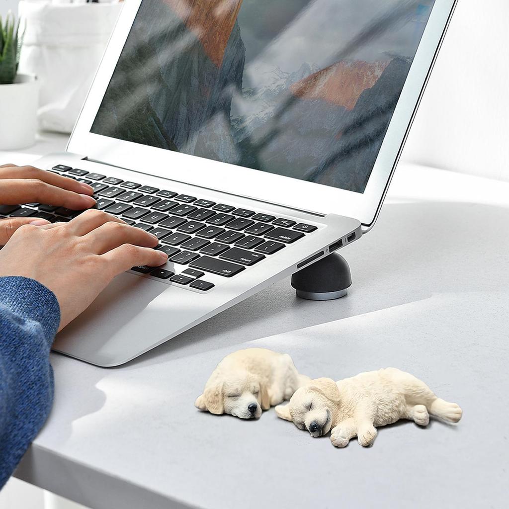 Dashboard Figures Sleeping Dog Shape Table Decoration Auto Dashboard Ornaments For Drivers Collectors Office Home Road Trips