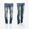 Minimal M14 Stretch Denim Blue Denim Size Blue Men's Zip-Up Pants, 29,