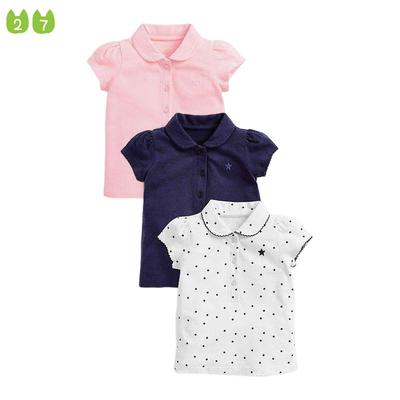 Brand Children's T-shirt Summer Children's Top Polo Collar Pure Cotton Children's T-shirt