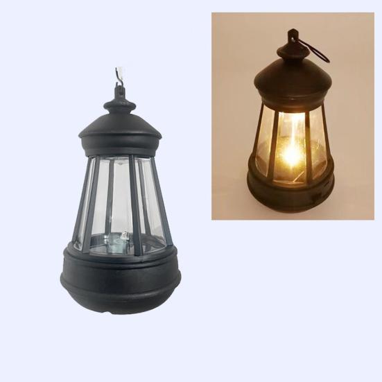 Hanging Solar Lantern, Retro Lantern Garden Solar Lamp, Waterproof Outdoor Solar Light for Backyard Porch Terrace Decor