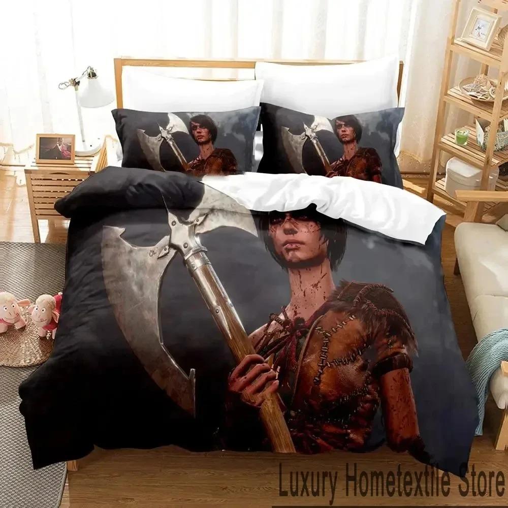 3D Design Printed Design Baldurs Gate 3 Game Bed Ensemble Boys Girl Twin Size Queen Size King Dimension Size Bedspread Cover Pillowcase Bed Boys Adult