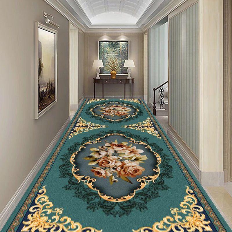 Chinese Style Corridor Aisle Carpet Hotel Hotel Stairs Non-Slip Floor Mats Home Entrance Carpet Custom Corridor Long Carpet