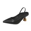 French high-end temperament sandals 22 beautiful new one-word bag head with skirt high-heeled single shoes