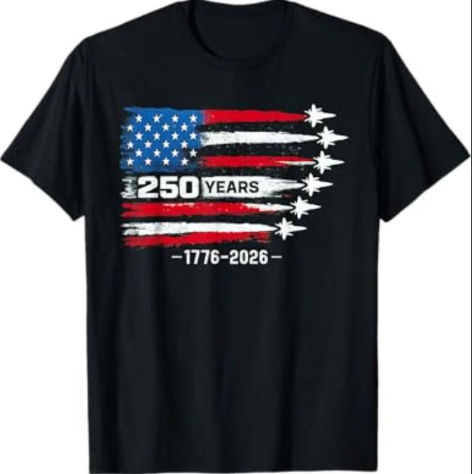 250 Anniversary USA 250th American 250 Years 4th July 2026 T-Shirt L