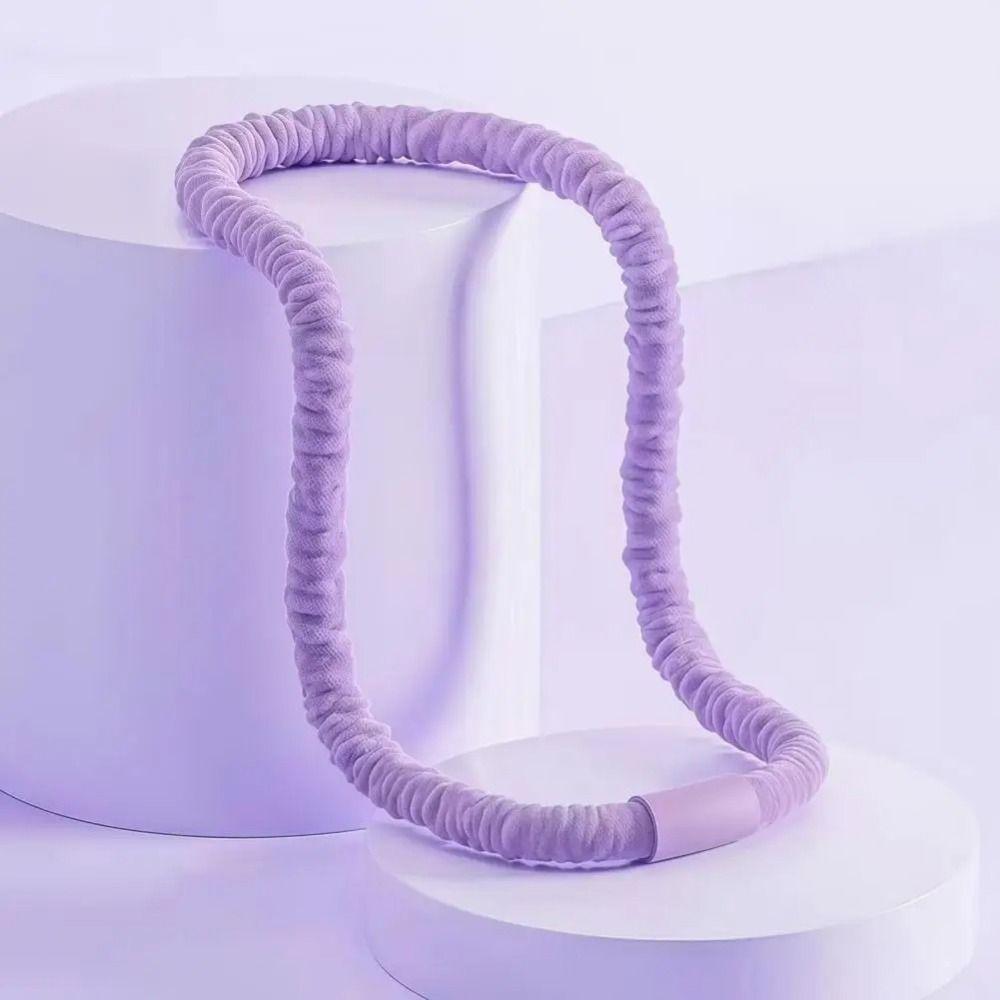 Foldable Soft Fitness Hoop Weighted Design Fitness Waist Trainer  Aerobic Exercise