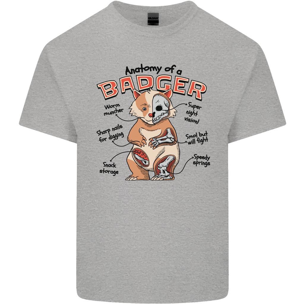 Anatomy of a Badger Funny Unisexs Light Cotton TShirt
