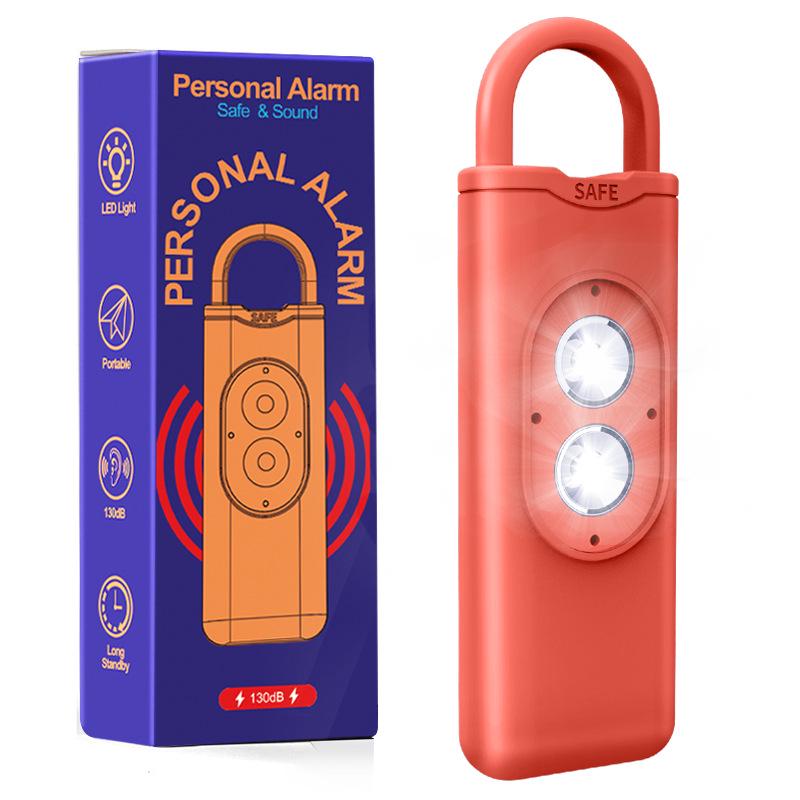 Women's Self-Defense Alarm: Loud Anti-Wolf Device with Strobe Lights for Personal Safety