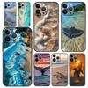 Phone Case For iPhone 17 16e 15 14 13 12 11 Pro Max SE 7 8 Plus Shell iPhone 16 TPU Cover Seaside Scenery Wave Beach Pattern