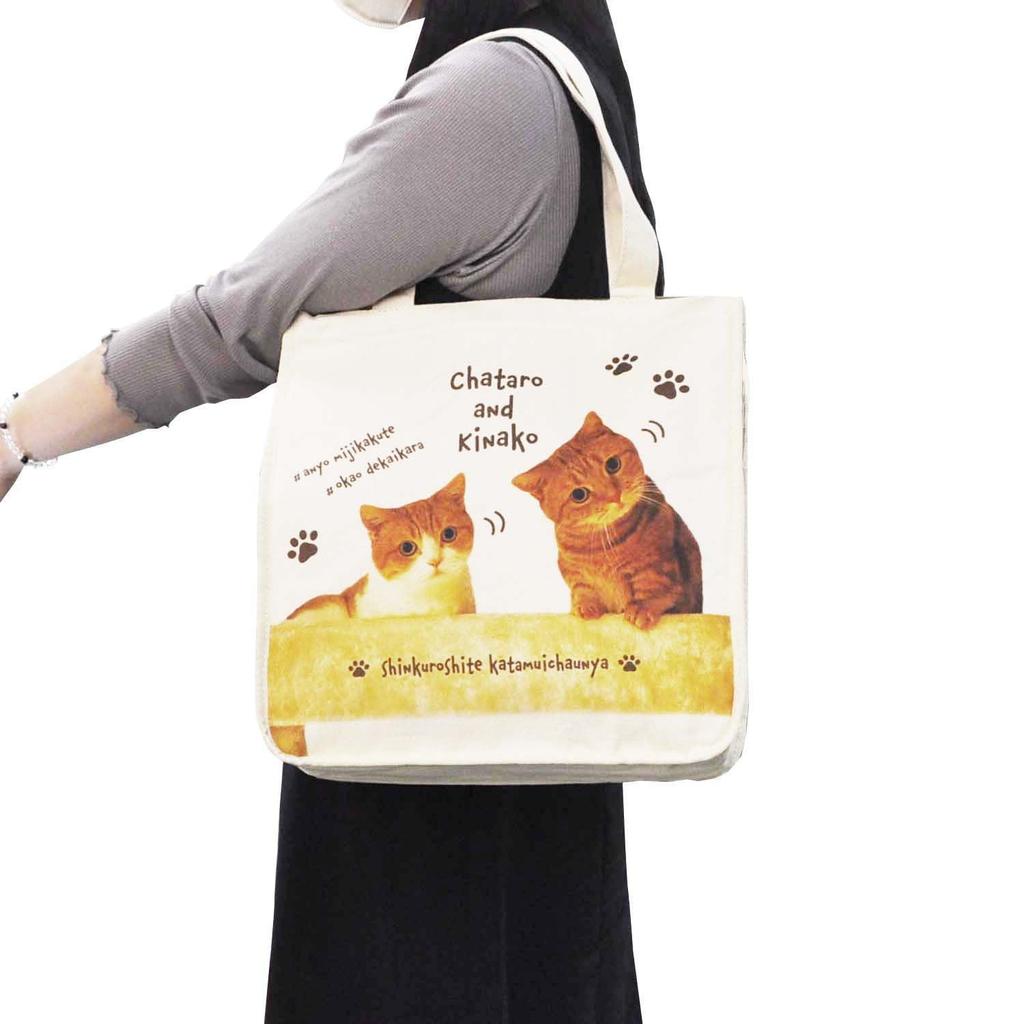 Skater Tote Chataro and Kinako Bag, (ZSQT1-A)