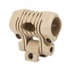 Plastic Quick Release Flashlight Clamp Clip Mount Accessory for Fast Helmet (Tan)