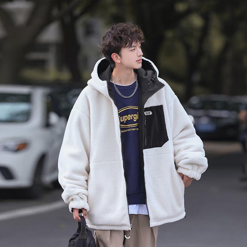 VUUG Herren Wendejacke im koreanischen Stil mit Wattierung