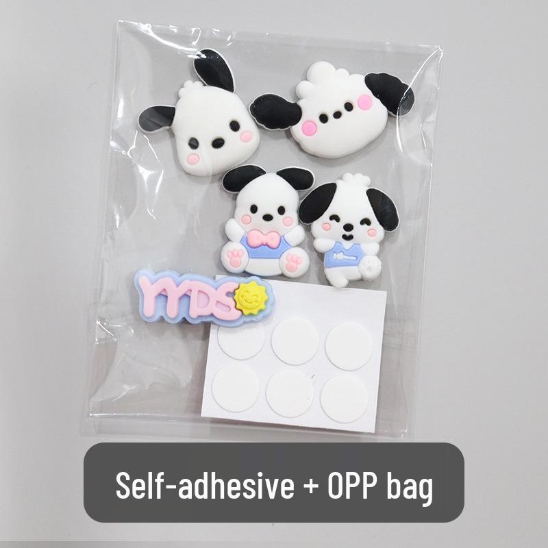 3D Cartoon Water Cup Sticker: Soft Glue Decoration, Mixed Style DIY, No-Trace Adhesive, Cute Phone Case, Refrigerator Magnet