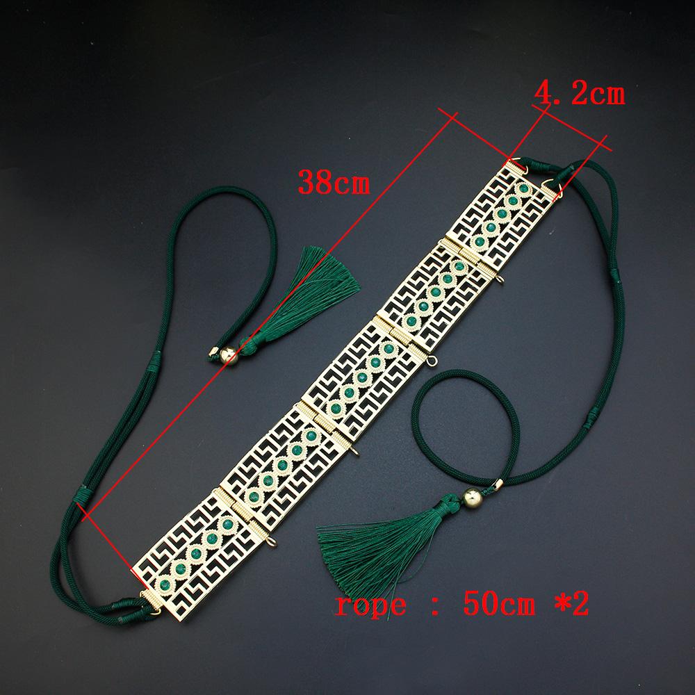 Elegent Tassels Rope Belt for Women Wedding Dress Crystal Waist Chain Belt Bride Jewelry