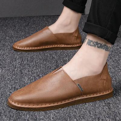 2026 Spring and Autumn New Shoes - Breathable Men's Driving with Bean Shoes, Soft Bottom, Lazy, Leisure, and Lucky Shoes for Men