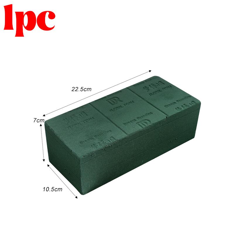 Green Floral Foam Block DIY Flower Arrangement Sponge Dry Wet Absorbent Bricks for Flower Birthday Wedding Garden DecorationGood product