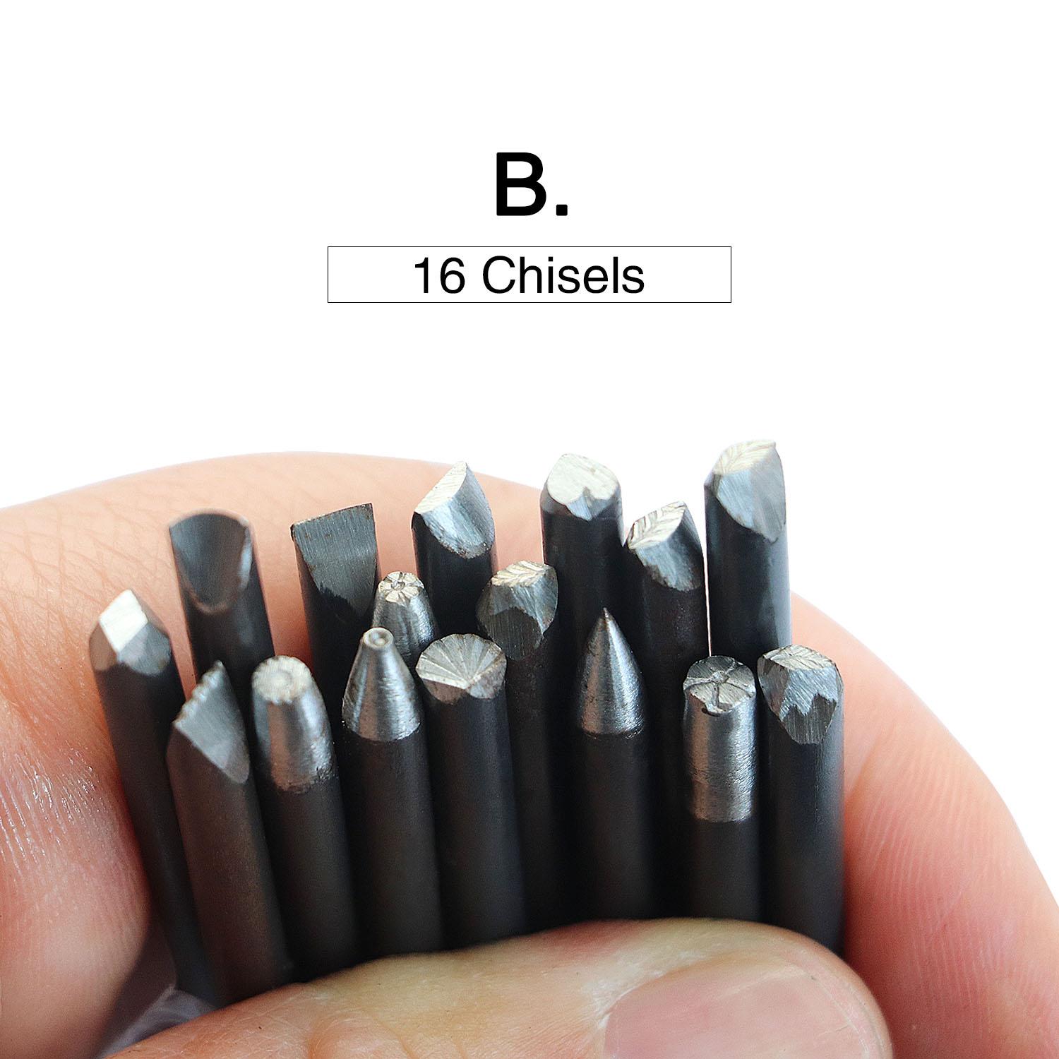 20PCS Jewelry Engraving Chisel Kit, Hand Carving Tools Set for Jewelry Processing & Pattern Making