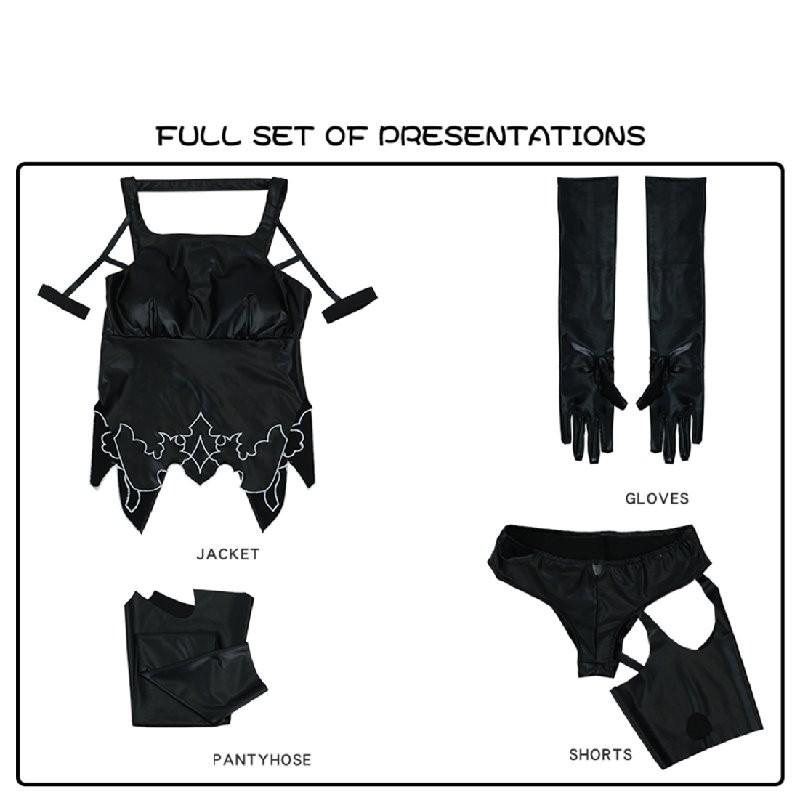 

Автомата Ниер Йорха Тип А Номер 2 Костюм для ролевой игры косплея Сценическая одежда XS