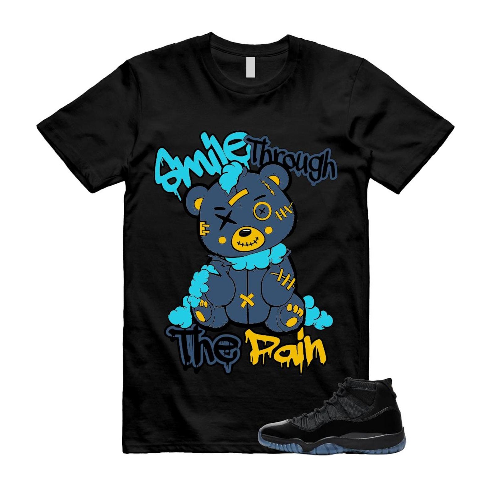 11 Gamma Blue Black Varsity Maize Yellow T Shirt Match SMILE2 4XL