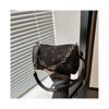 (Schwarz) Süße Erdbeere Print Mini Achseltasche Kleine Frische Cord Damen Tragetasche Handtasche Lässig Vielseitig Pendler Reise Umhängetasche