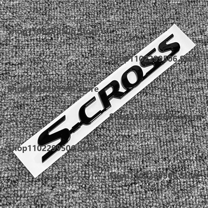 For SUZUKI S-CROSS Logo 3D Body Replaced Sticker Rear Tail Refitting Plastic Car Front Trunk Emblem