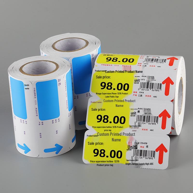 Supermarkt Snack-Shop Regal-Displaytafel - Beschichtetes Papier 10x4 Preisschild.