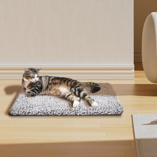Yousheng Self Warming Cat Cushion Bed Super Soft Thermal Dog Bed Mat for Sleeping Washable Anti-Slip Pet Kennel Pad for Small Medium Cats & Dogs Pet