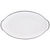 Nordic Style Double-Handled Ceramic Oval Fish Plate