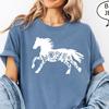 Comfort Colors® Floral Horse T-Shirt, Horse Shirt, Horse Lover Gift, Animal Lover Shirt, Nature Lover Gift