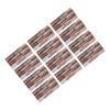 12pcs Tile Wall Sticker Thickened PVC Self Adhesive Waterproof Retro Brick Effect Wall Sticker for