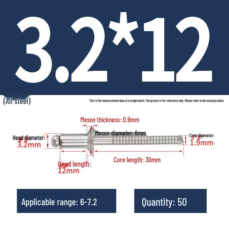 Stainless Steel Countersunk Flat Head Aluminum Open-End Pop Rivet for Decoration