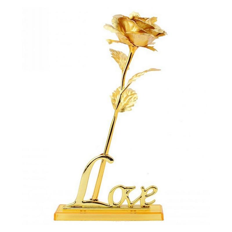 24 K Gold Plated Romantic Rose Flower Christmas Valentine's Day Gifts