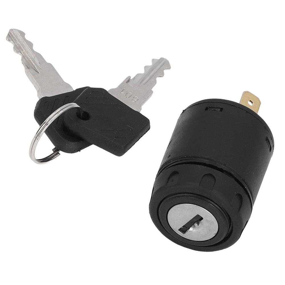 Plastic Material Forklift Ignition Switch with 2 Keys Key Switch Industrial Mining