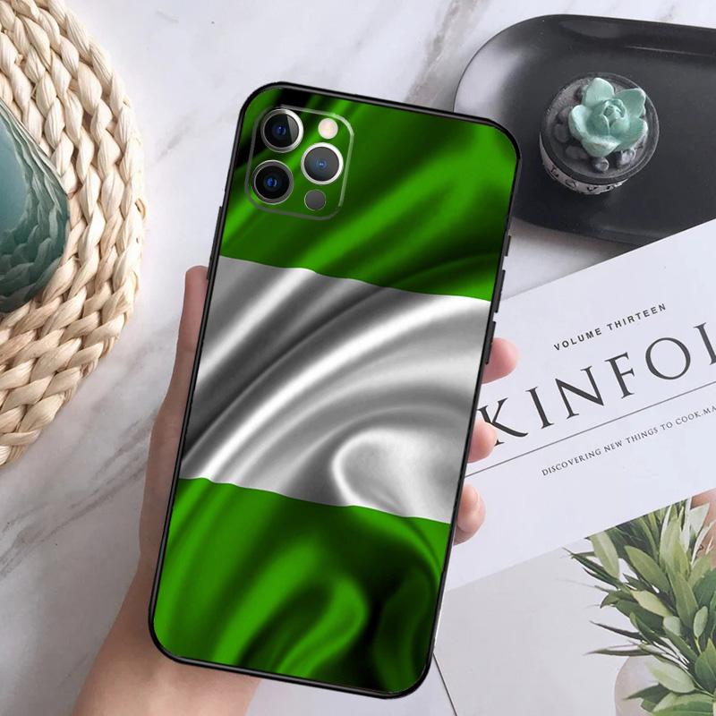 Etui na telefon z flagą Nigerii Dla iPhone 16 Pro 11 12 13 14 15 Pro Max Mini XS X XR 7 8 16 Plus Pokrowiec Coque