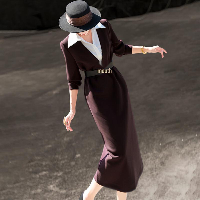 Elegant Sleeveless Shirt & V-neck Dress Two-Piece Set