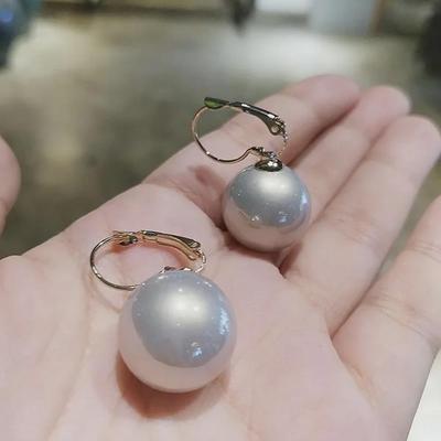 Trendy 2022 Pearl Bead Ear Buckle Earrings for Female Students - Korean Style