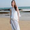 Sancai Layered Faux Two-Piece Top & A-Line Skirt Set