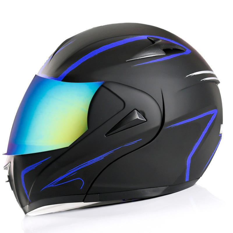 Cross-border Electric Motorcycle Male Helmet Electric Vehicle Helmet Female Face-off Helmet Full Helmet Four Seasons Motorcycle Safety Helmet