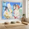 KOOn Summer Beach Anime Tapestry Cartoon Wall Art for Bedroom Dorm Living Room Decor